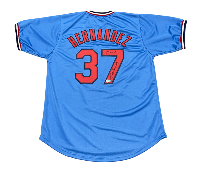Keith Hernandez Signed Auto Cardinals Custom Jersey w/ 79 NL MVP Beckett BAS COA-Powers Sports Memorabilia