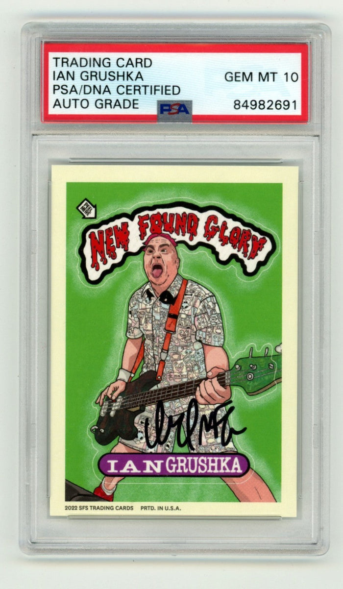 Ian Grushka 2022 Sixty First Street SFS Signed Auto PSA 10 Auto New Found Glory-Powers Sports Memorabilia