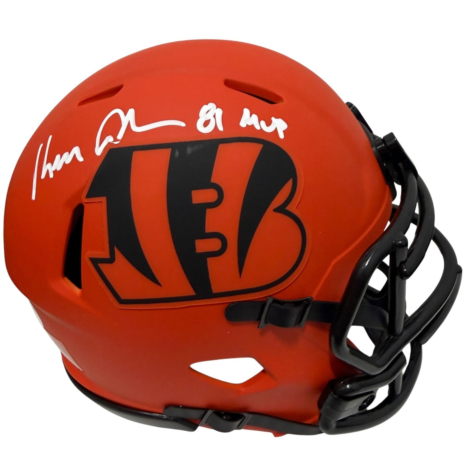 Ken Anderson Signed Cincinnati Bengals Rave Mini Helmet w 81 MVP JSA Witness Authenticated-Powers Sports Memorabilia