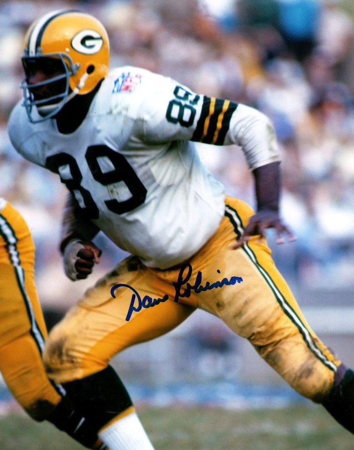 Dave Robinson Signed Green Bay Packers 8x10 Photo LSCM Authenticated #2-Powers Sports Memorabilia