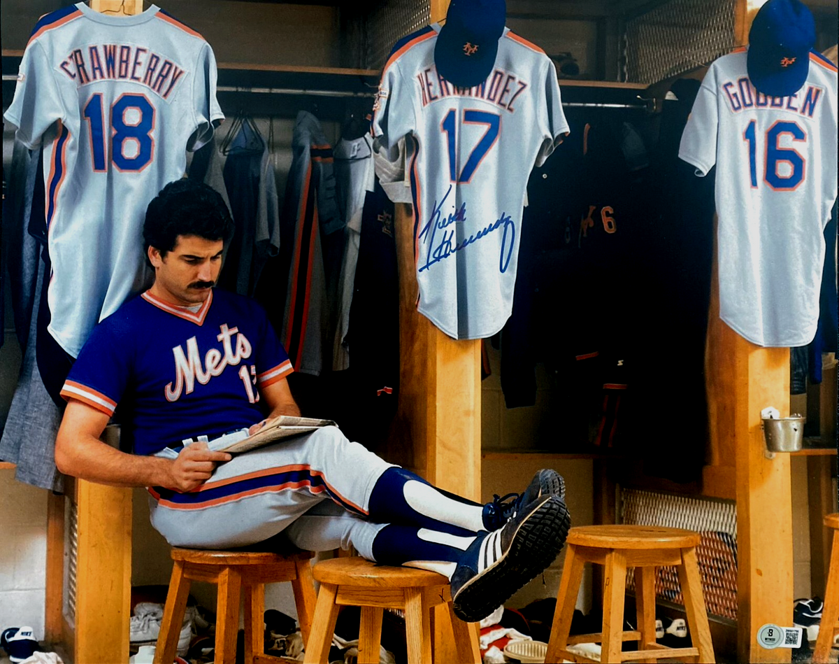 Keith Hernandez Signed New York Mets 16x20 Photo Beckett Witness Authenticated-Powers Sports Memorabilia