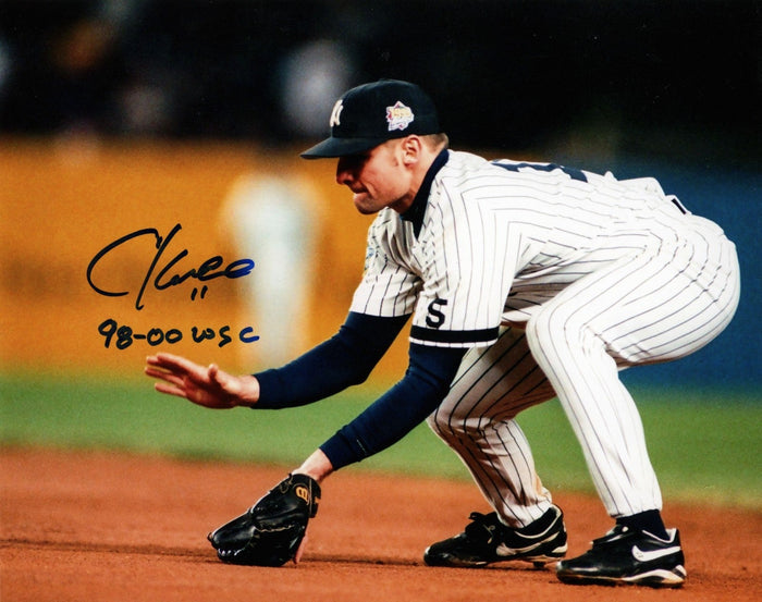 Chuck Knoblauch Signed New York Yankees 8x10 Photo w/ 98-00 WSC LSCM Authenticated #5-Powers Sports Memorabilia