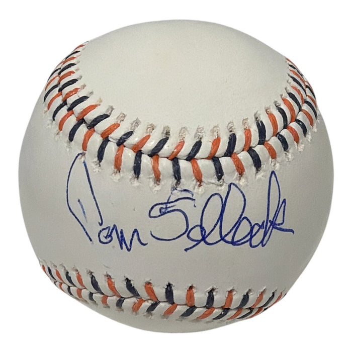 Tom Selleck Signed Detroit Tigers Logo Baseball Official Pix JSA Authenticated-Powers Sports Memorabilia