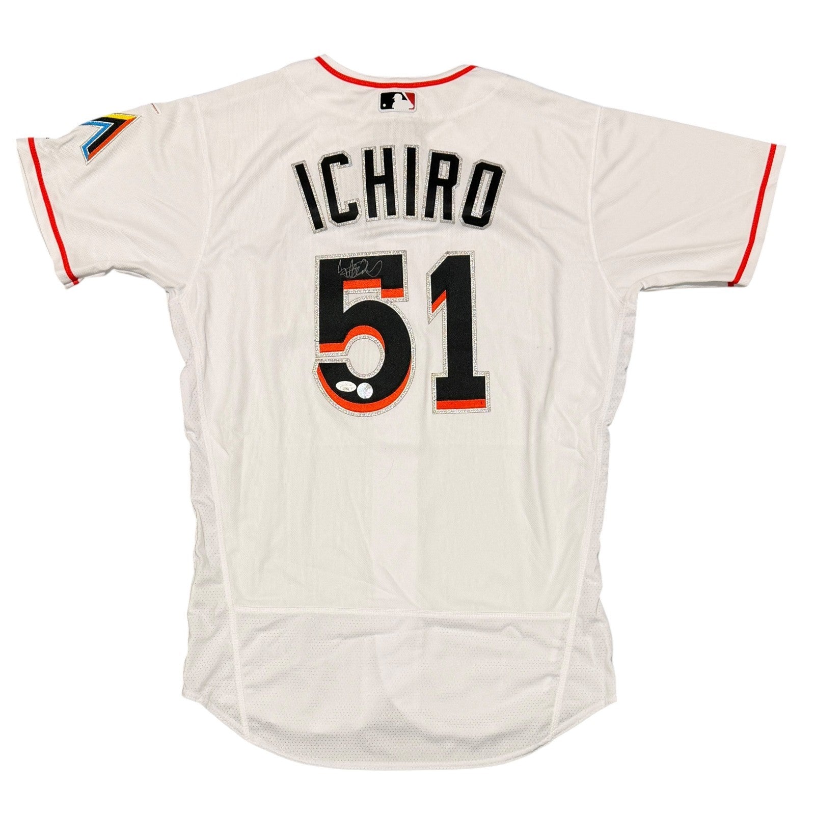 Ichiro Suzuki Signed Miami Marlins Majestic Authentic Jersey JSA Authenticated + IS HOLO-Powers Sports Memorabilia