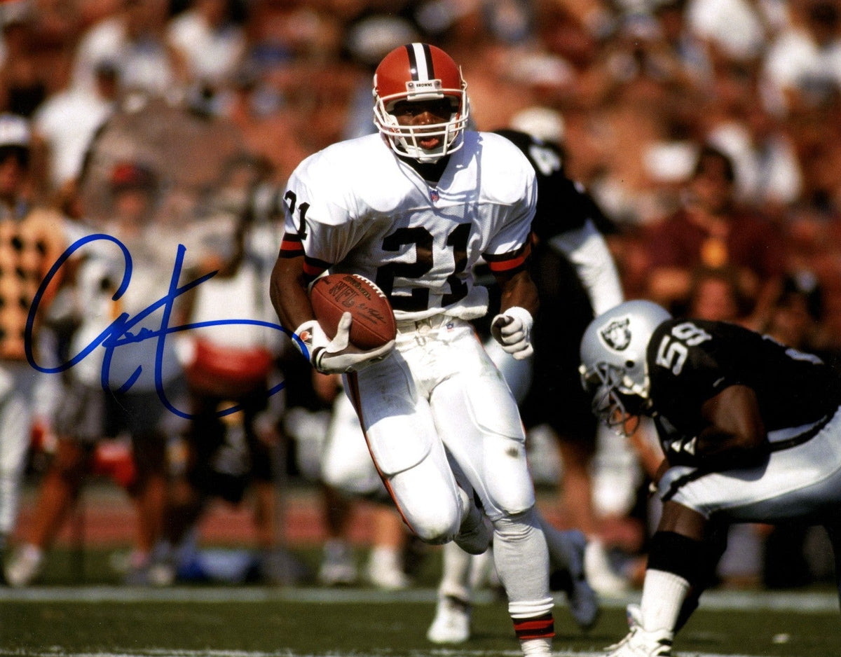 Eric Metcalf Signed Autographed Cleveland Browns 8x10 Photo LSCM COA #1-Powers Sports Memorabilia