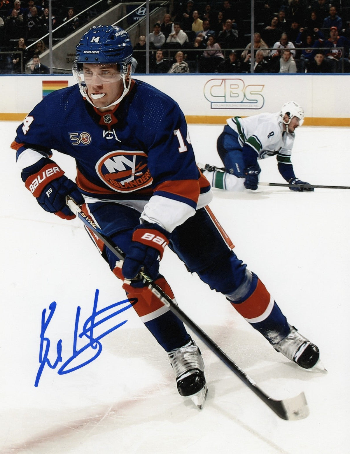 Bo Horvat Signed Autographed New York Islanders 8x10 Photo LSCM COA #1-Powers Sports Memorabilia