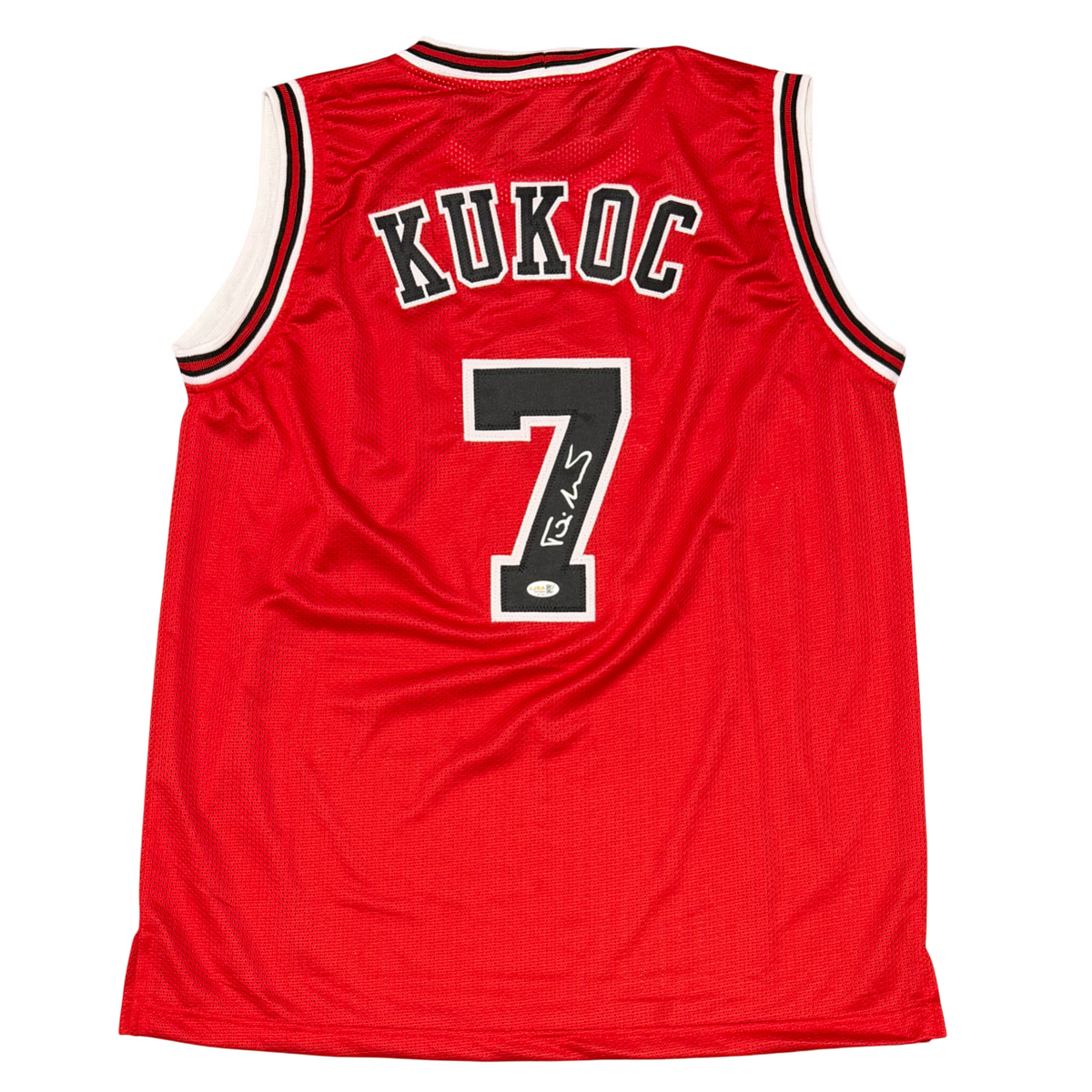 Toni Kukoc Signed Custom Jersey JSA Witness Authenticated-Powers Sports Memorabilia