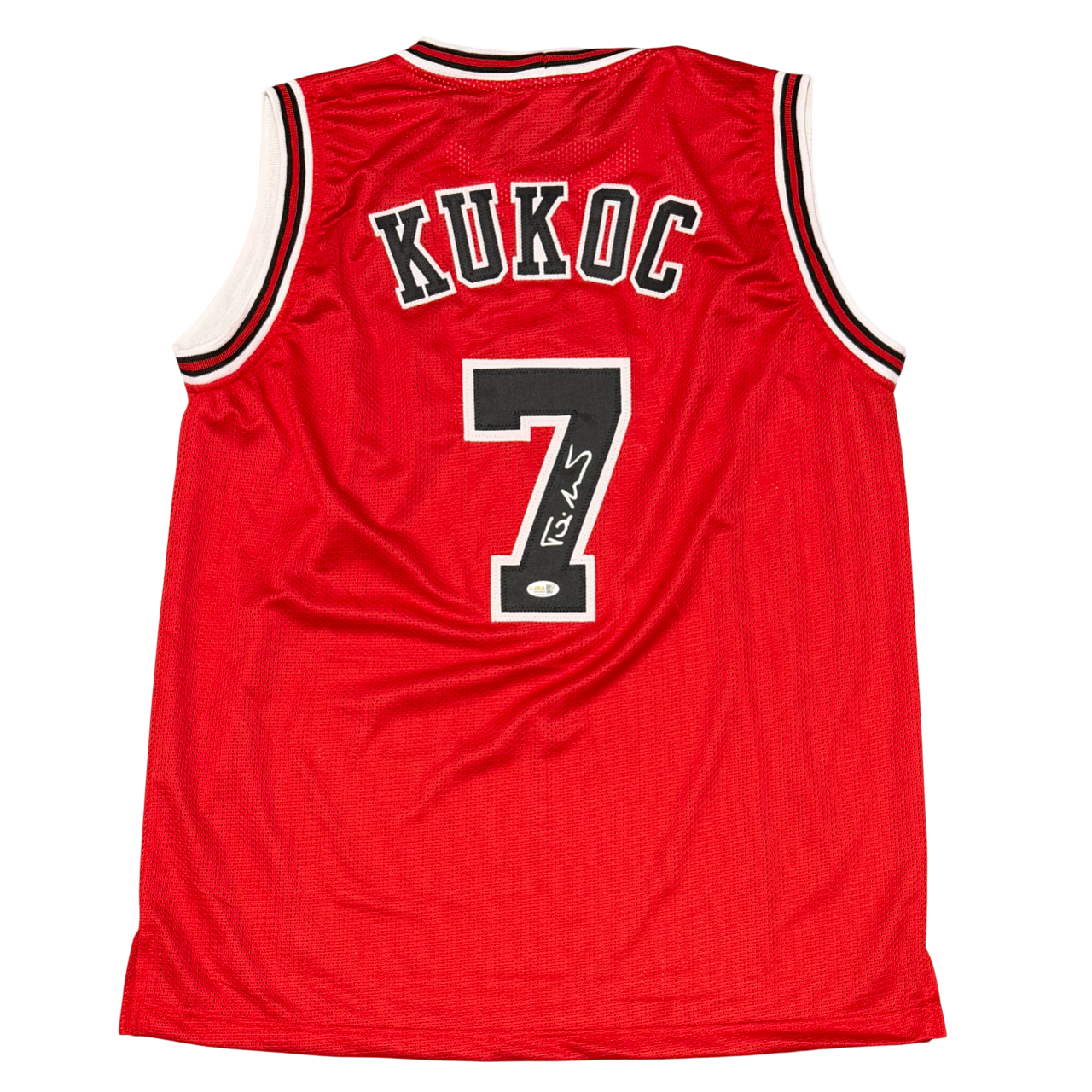 Toni Kukoc Signed Custom Jersey JSA Witness Authenticated-Powers Sports Memorabilia