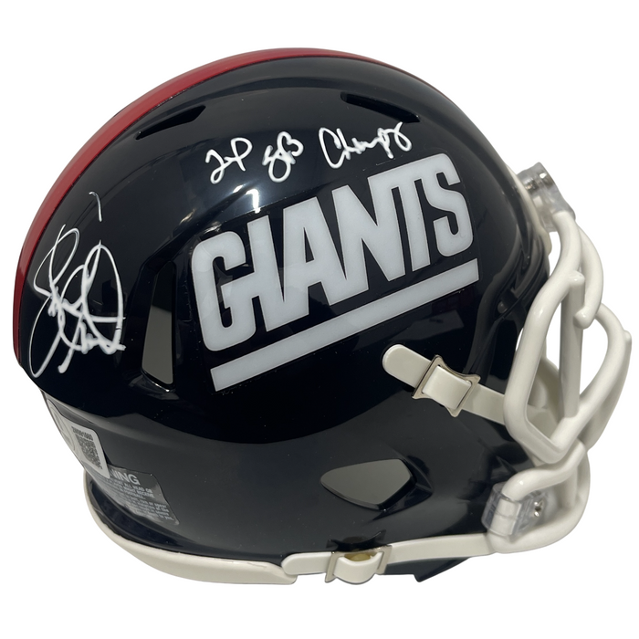 Leonard Marshall Signed Giants TB Mini Helmet w/ 2x SB Champ Beckett W Beckett Authenticated-Powers Sports Memorabilia