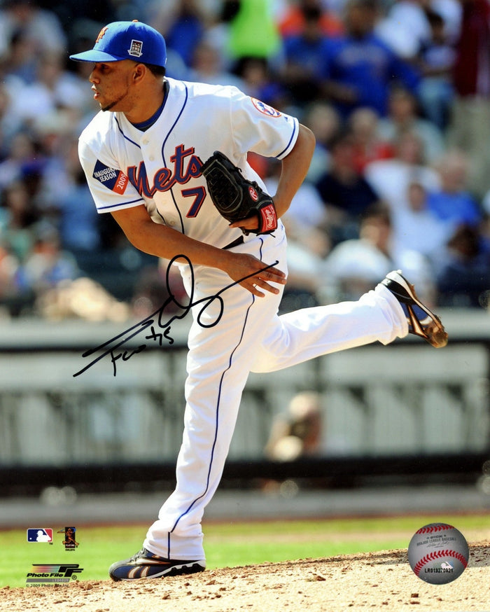 Francisco Rodriguez Signed New York Mets Photo File 8x10 LSCM Authenticated-Powers Sports Memorabilia