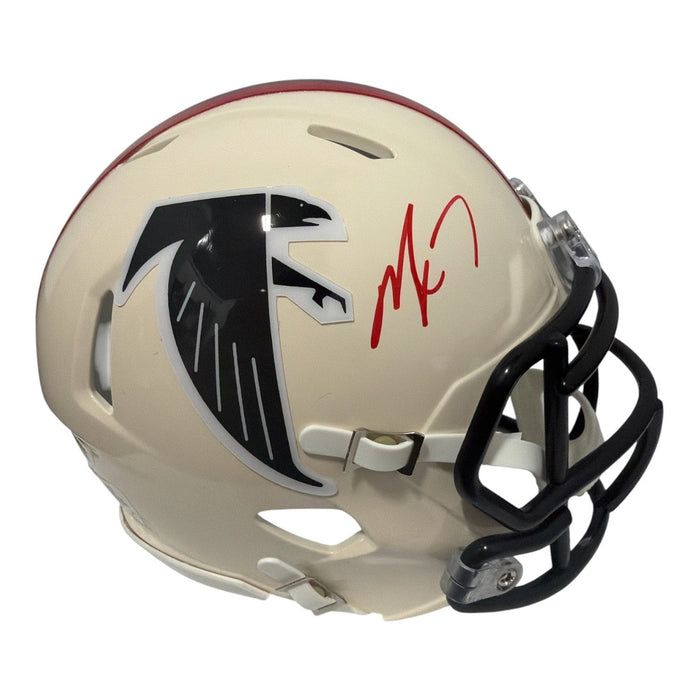 Michael Vick Signed Atlanta Falcons Retro Mini Helmet JSA Witness Authenticated-Powers Sports Memorabilia