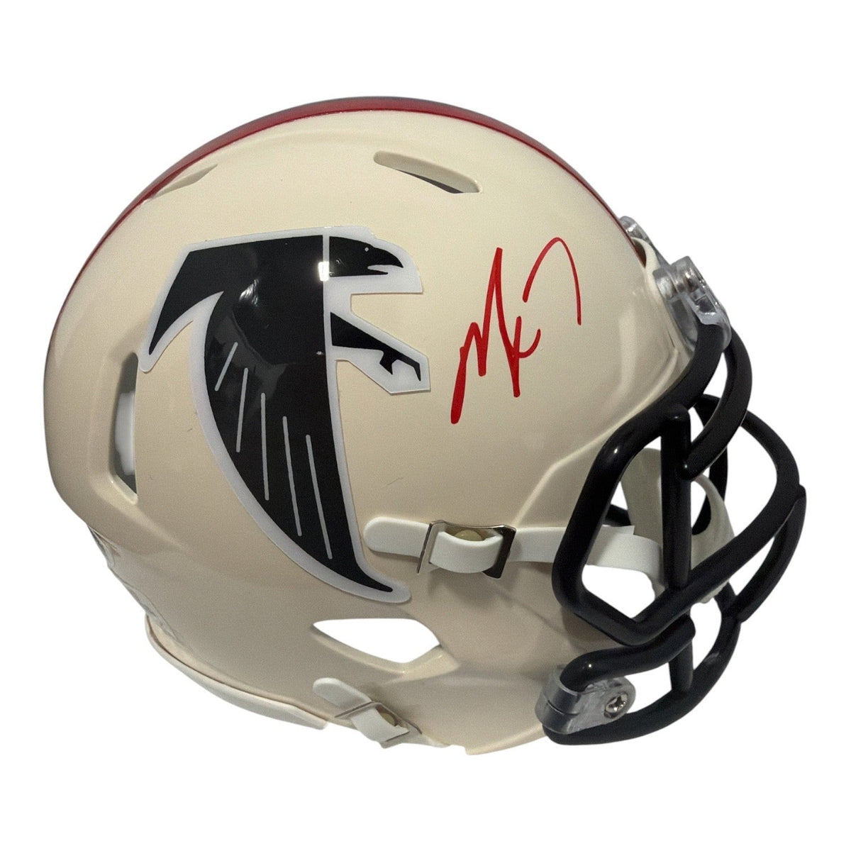 Michael Vick Signed Atlanta Falcons Retro Mini Helmet JSA Witness COA-Powers Sports Memorabilia