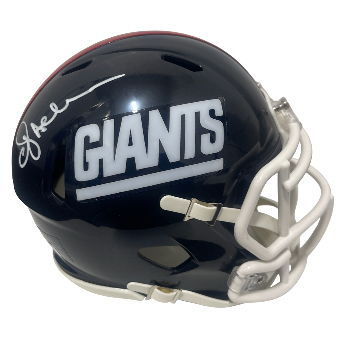 Ottis Anderson Signed Giants TB Mini Helmet Beckett Witness Authenticated-Powers Sports Memorabilia