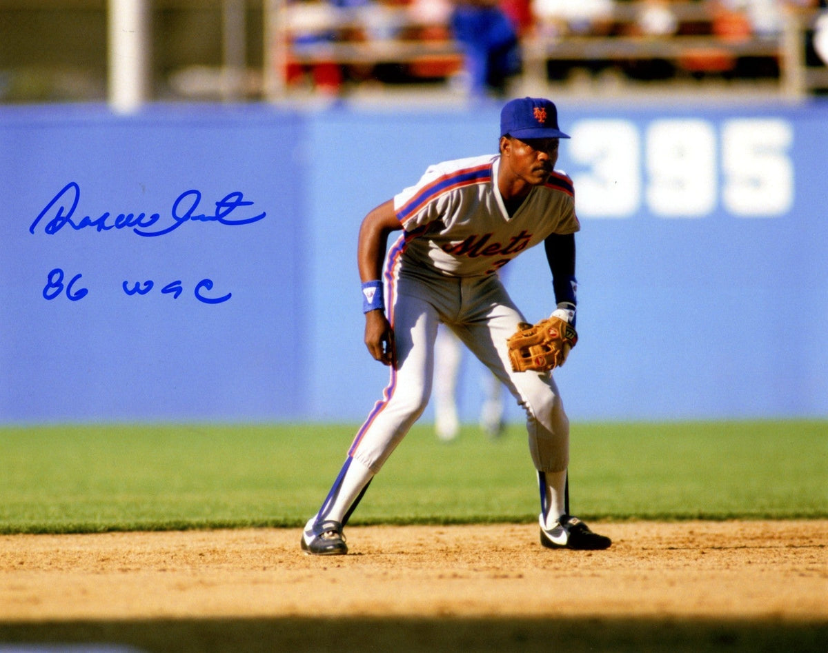 Rafael Santana Signed New York Mets 8x10 Photo w/ 86 WSC LSCM Authenticated-Powers Sports Memorabilia