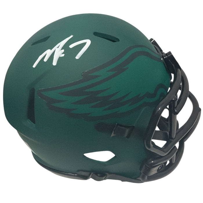 Michael Vick Signed Philadelphia Eagles Rave Mini Helmet JSA Witness Authenticated-Powers Sports Memorabilia