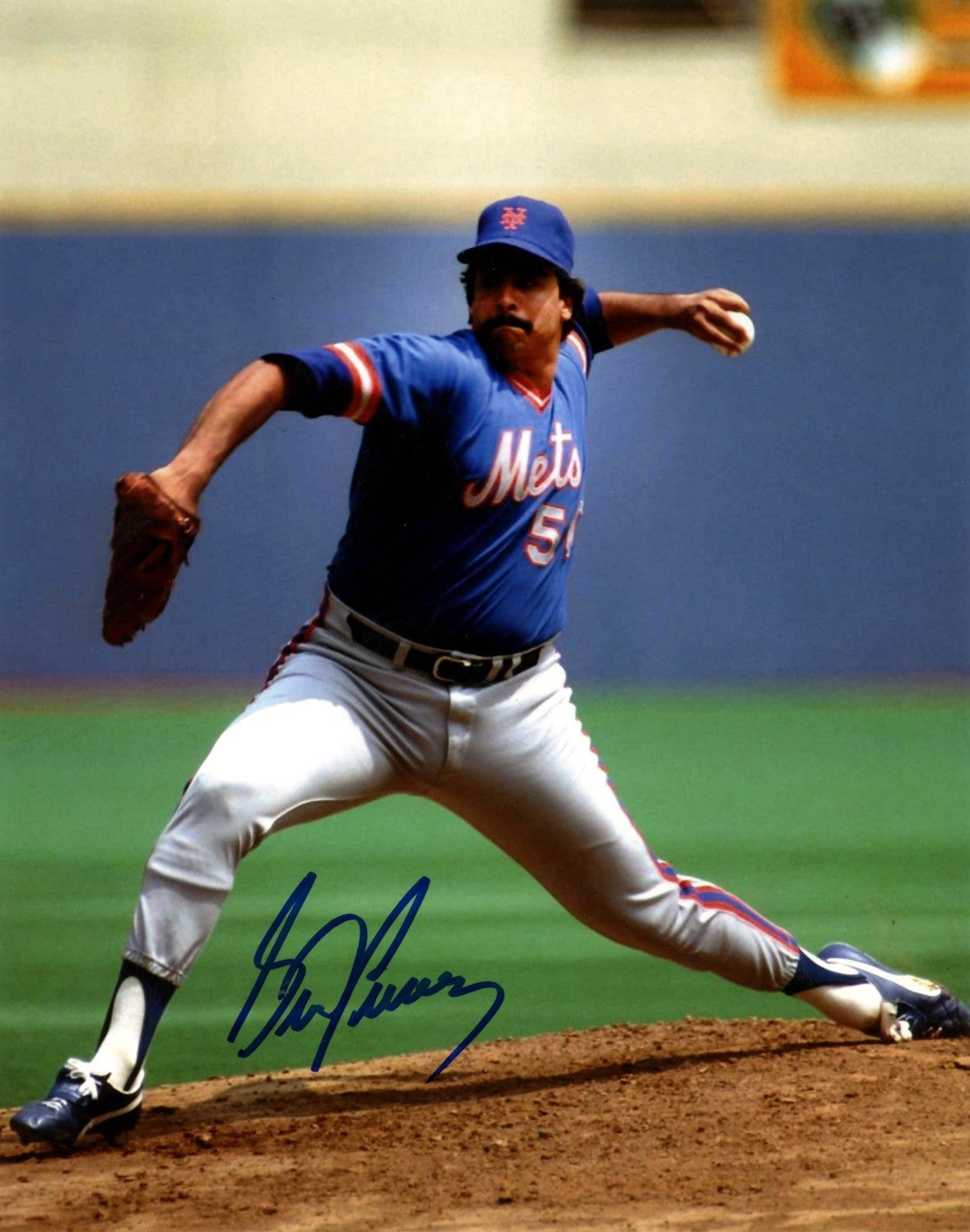 Sid Fernandez Signed New York Mets 8x10 Photo LSCM Authenticated #1-Powers Sports Memorabilia