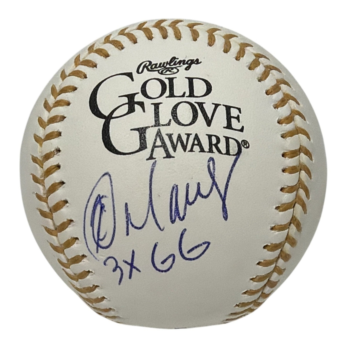 Rey Ordonez Signed Gold Glove Baseball w/ 3x GG JSA Authenticated NY Mets-Powers Sports Memorabilia