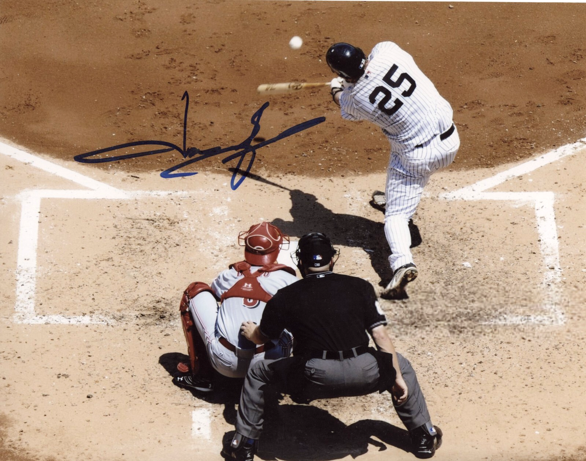 Jason Giambi Signed New York Yankees 8x10 Photo LSCM Authenticated #1-Powers Sports Memorabilia