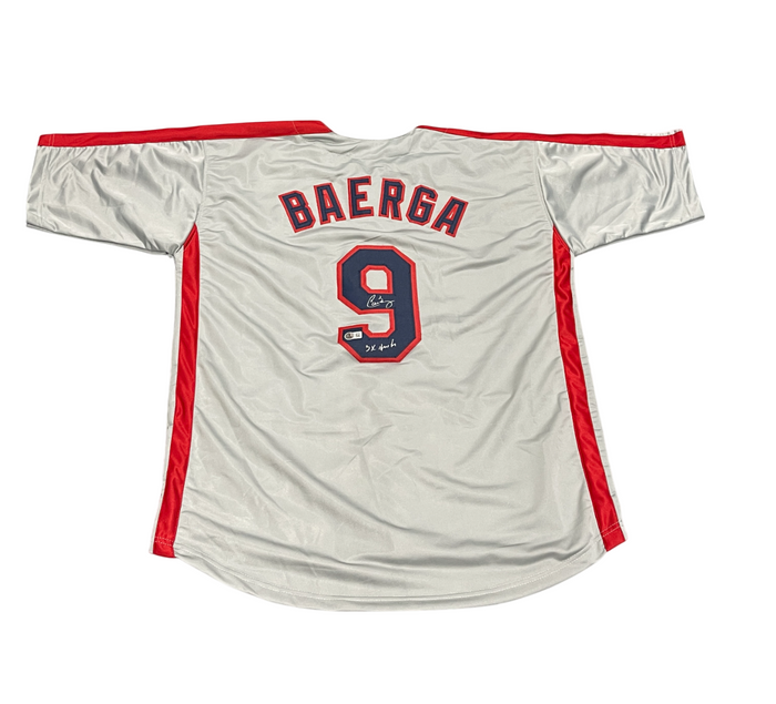 Carlos Baerga Signed Cleveland Custom Jersey w/ 3x All Star Beckett Wit BAS COA-Powers Sports Memorabilia