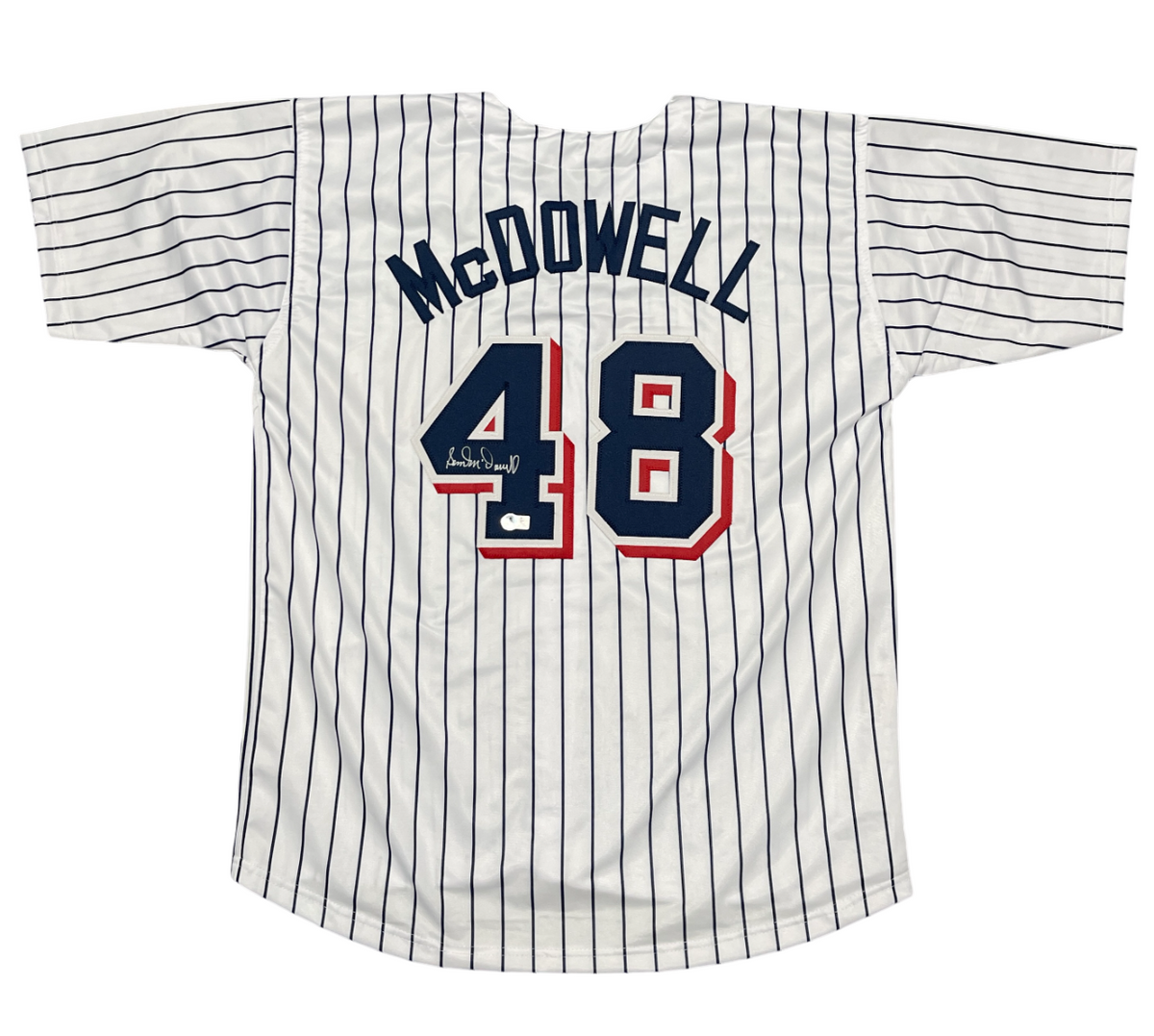 Sam McDowell Signed Cleveland Indians Custom Jersey Beckett Witness BAS COA-Powers Sports Memorabilia