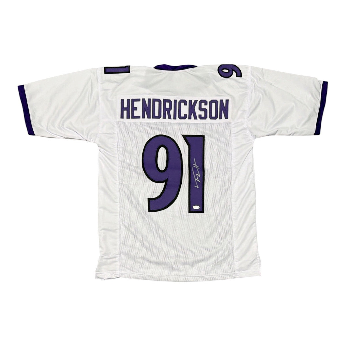 Trey Hendrickson Signed Custom Jersey JSA Witness Authenticated - White Jersey-Powers Sports Memorabilia