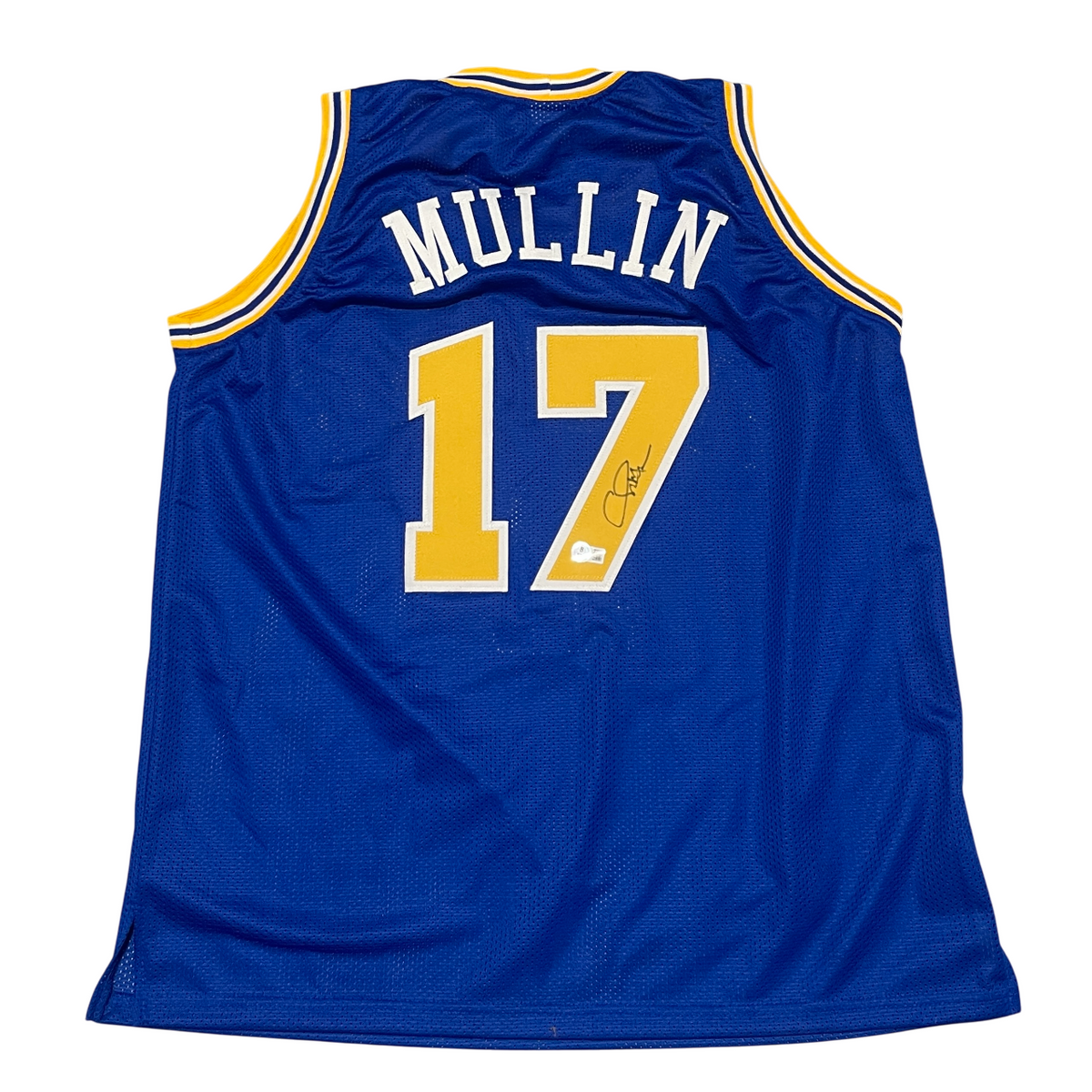 Chris Mullin Signed Golden State Warriors Custom Jersey Beckett W BAS COA-Powers Sports Memorabilia