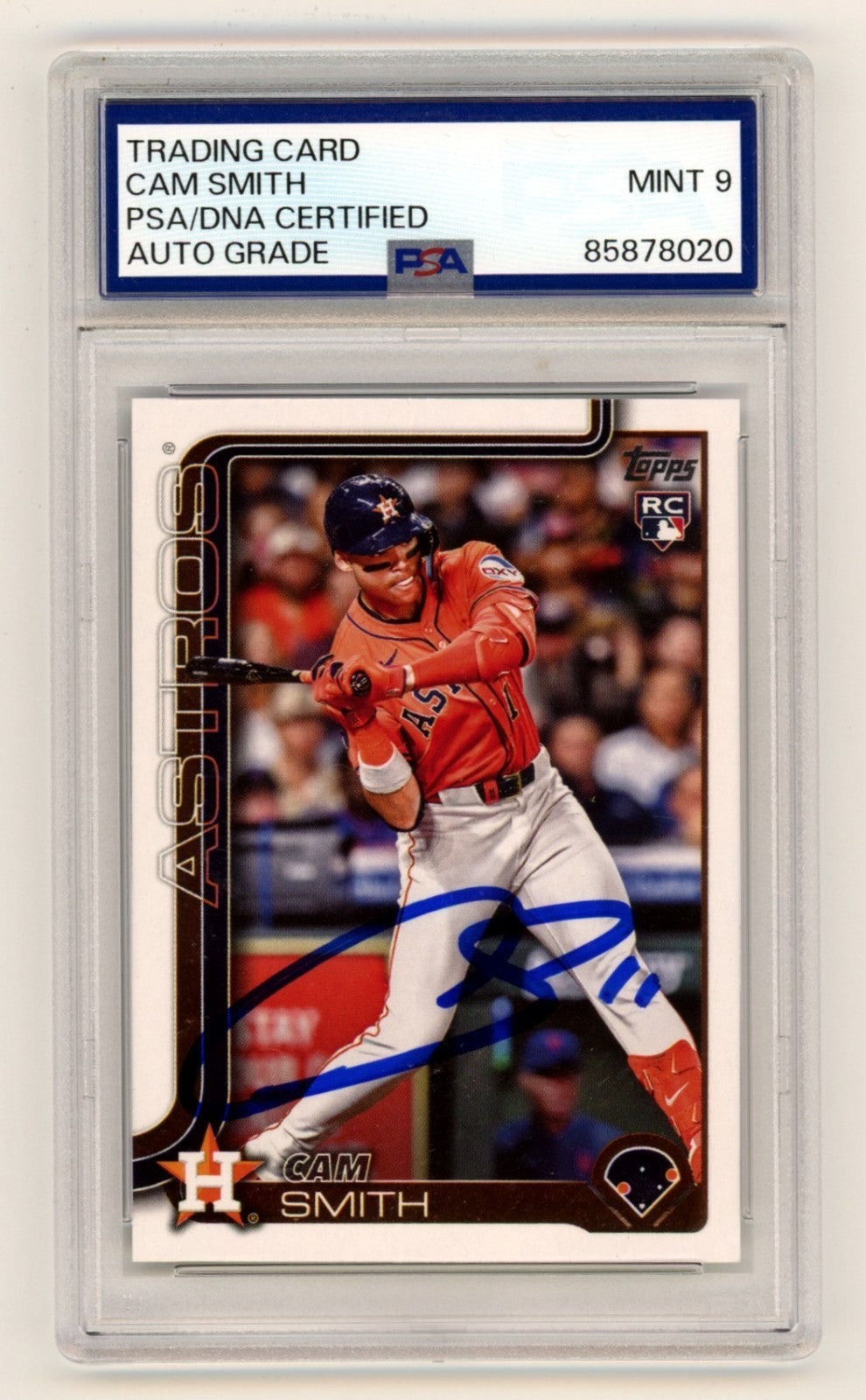 Cam Smith 2025 Topps Update Series #US298 Signed Autograph Rookie RC PSA 9 Auto-Powers Sports Memorabilia