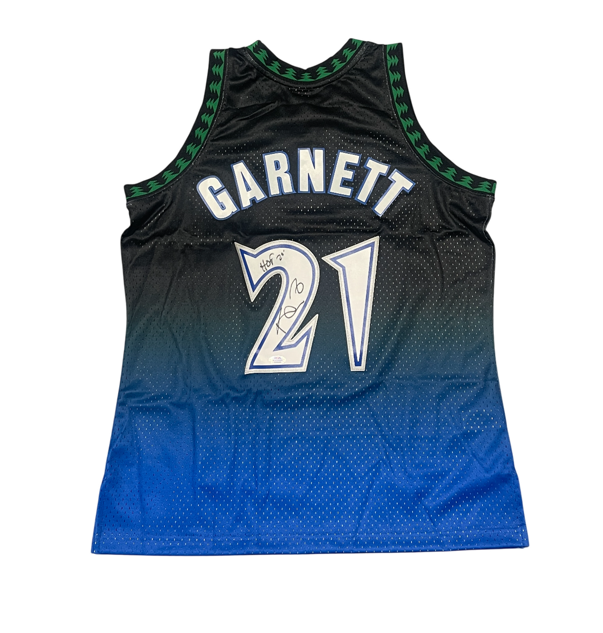 Kevin Garnett Signed Auto M&N Swingman Timberwolves Jersey w/ HOF 2020 PSA COA-Powers Sports Memorabilia