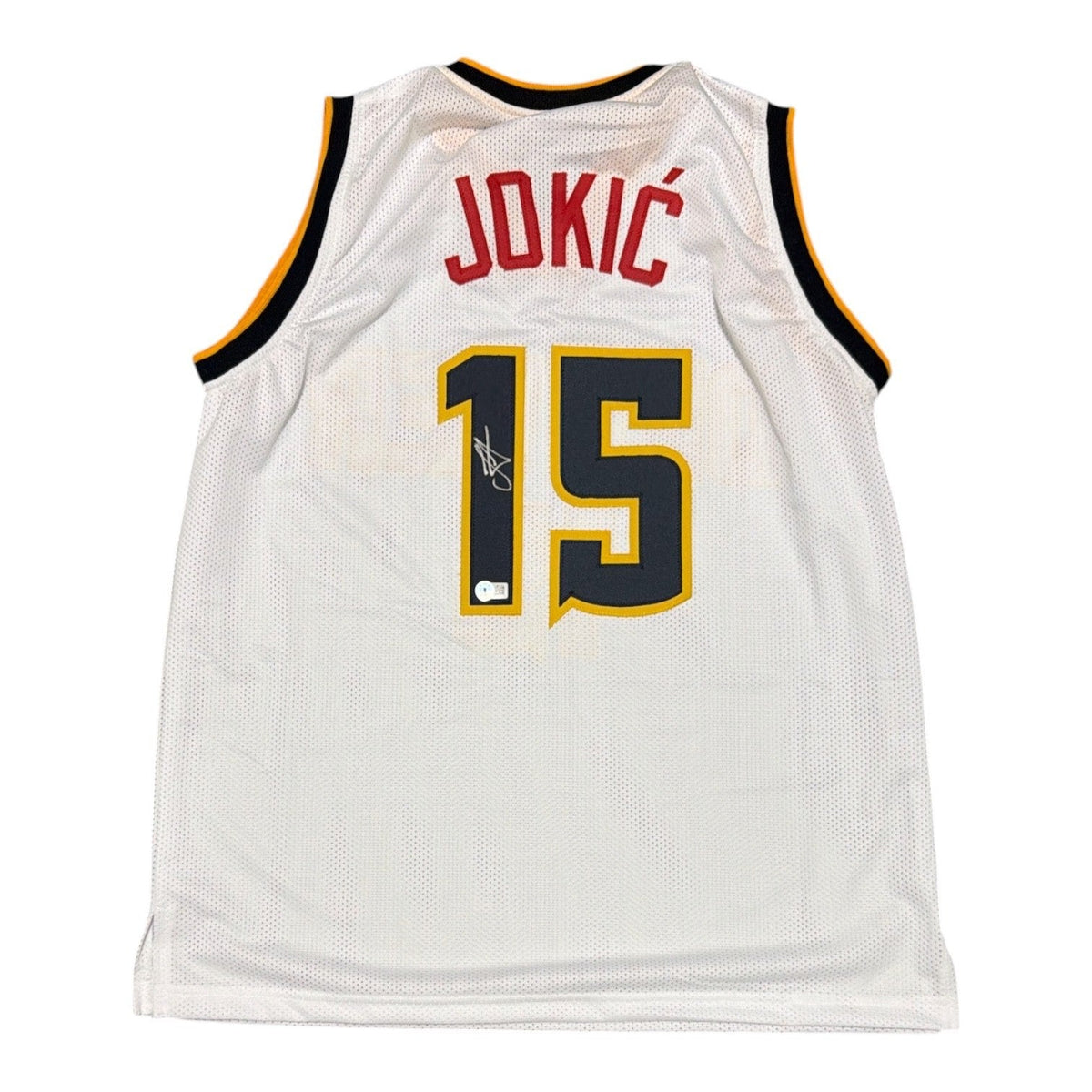Nikola Jokic Signed Custom Jersey Beckett Witness Authenticated-Powers Sports Memorabilia