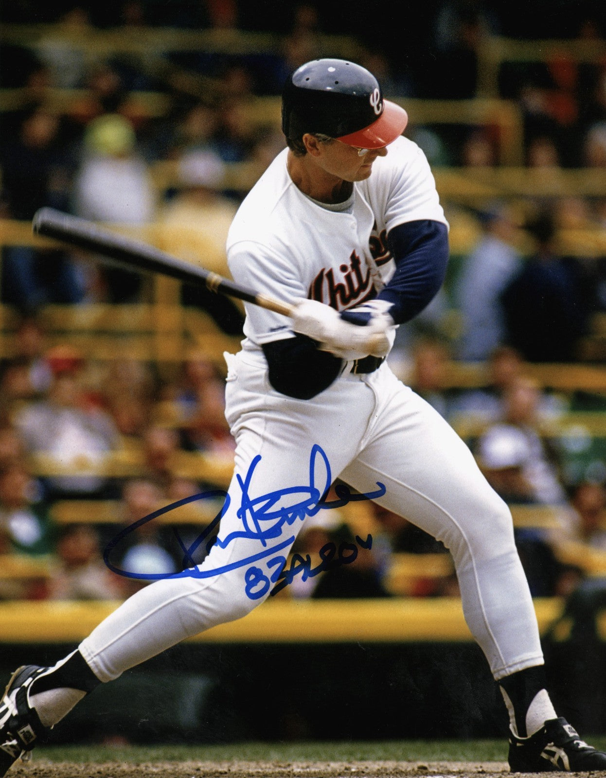 Ron Kittle Signed Chicago White Sox 8x10 Photo w/ 83 AL ROY LSCM Authenticated-Powers Sports Memorabilia