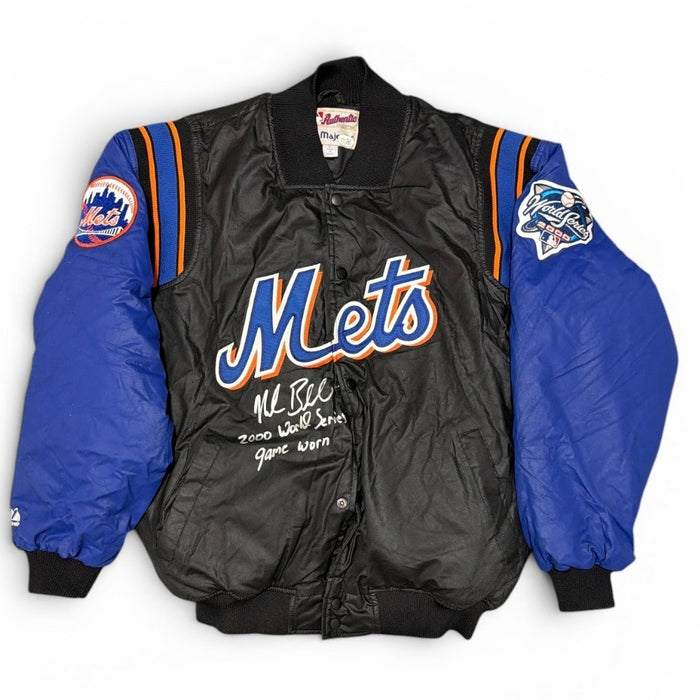 Mike Bordick Signed Game Worn 2000 World Series Jacket New York Mets JSA Witness Authenticated-Powers Sports Memorabilia
