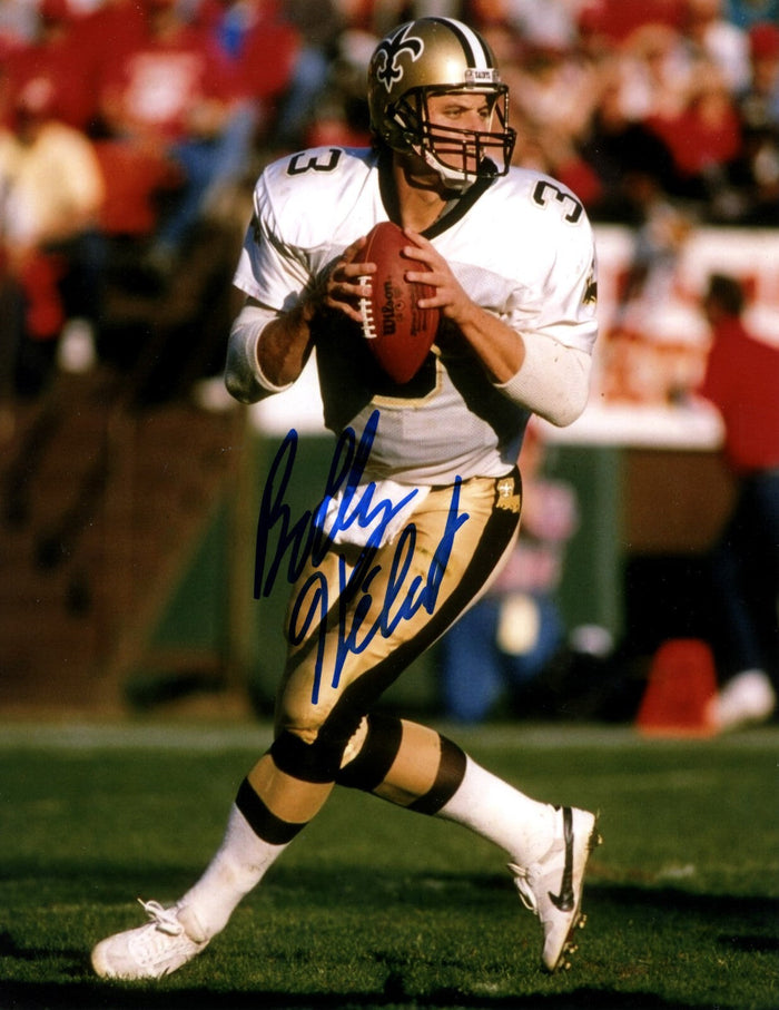 Bobby Hebert Signed New Orleans Saints 8x10 Photo LSCM Authenticated-Powers Sports Memorabilia