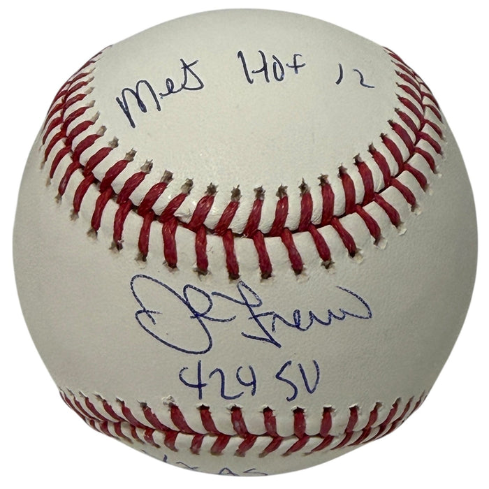 John Franco Signed ROMLB Baseball w/ 3 Insc JSA Witness Authenticated-Powers Sports Memorabilia