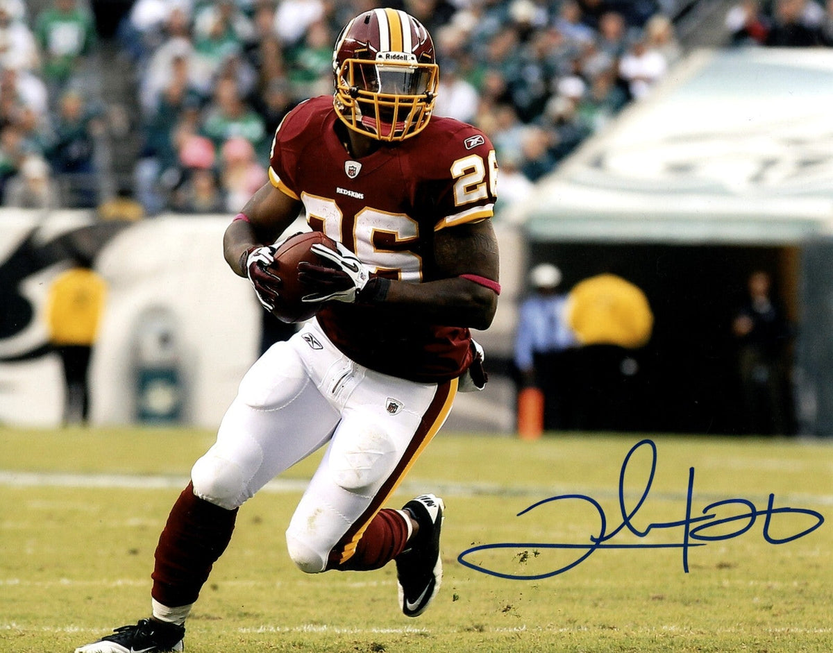 Clinton Portis Signed Auto Autographed Washington 8x10 Photo LSCM Authenticated-Powers Sports Memorabilia