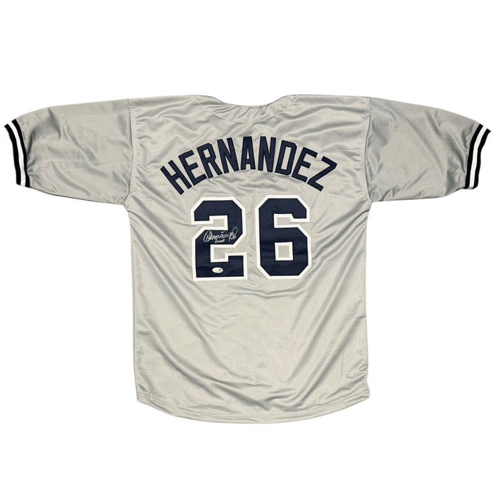 Orlando Hernandez Signed New York Yankees Custom Jersey w/ Duque JSA Witness COA-Powers Sports Memorabilia