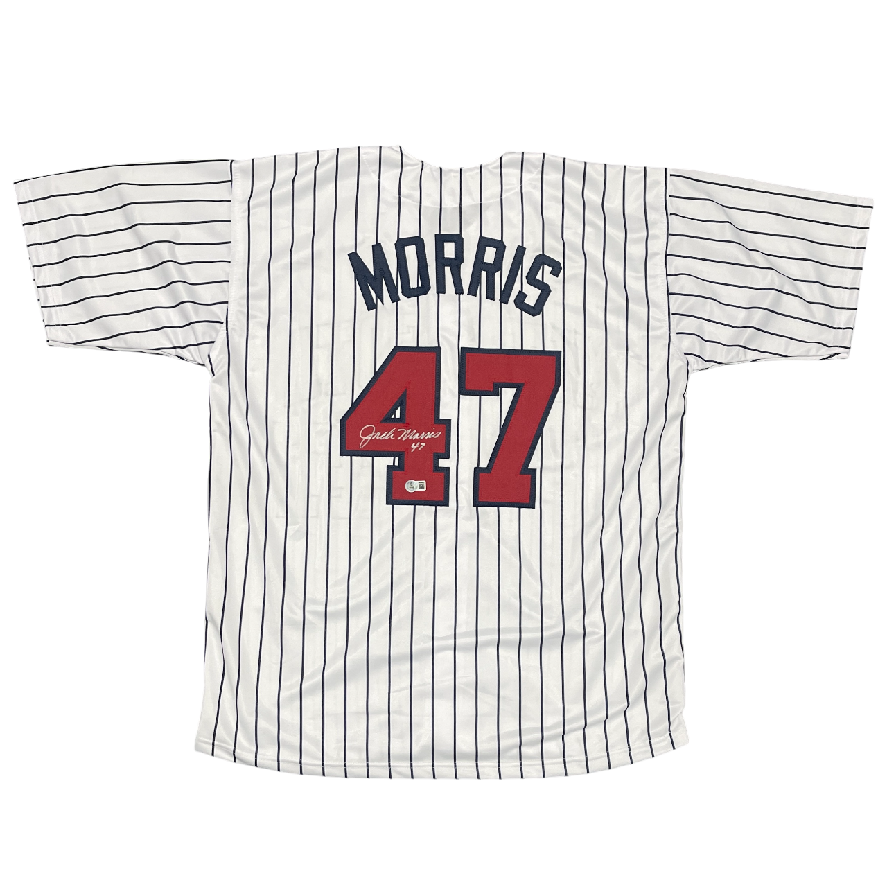 Jack Morris Signed Custom Jersey w/ #47 Beckett Witness Authenticated-Powers Sports Memorabilia