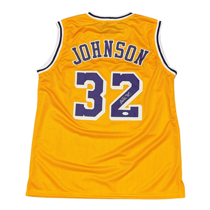 Magic Johnson Signed Custom Jersey PSA Authenticated-Powers Sports Memorabilia