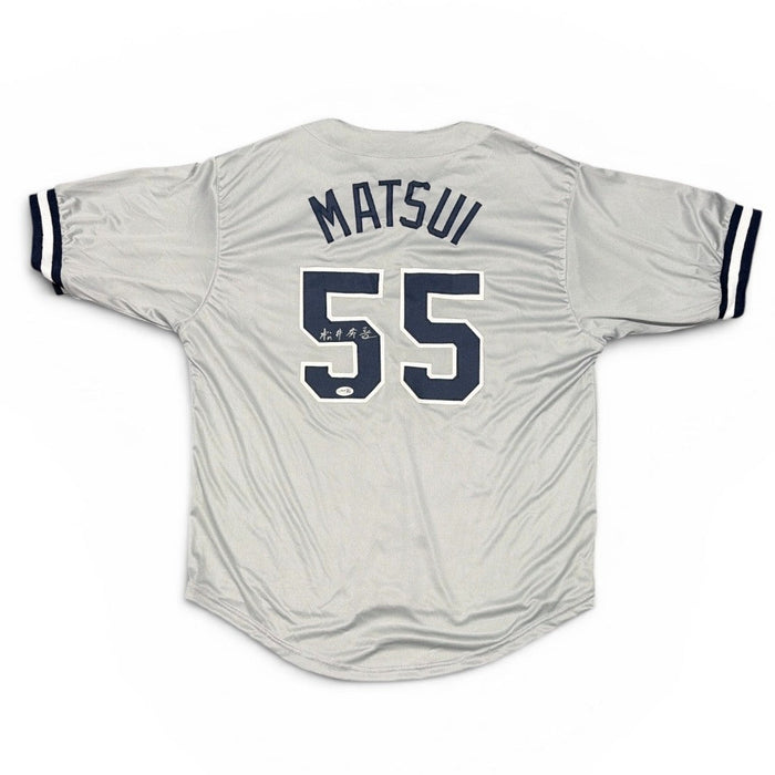 Hideki Matsui Kanji Signed Custom Jersey JSA Authenticated-Powers Sports Memorabilia