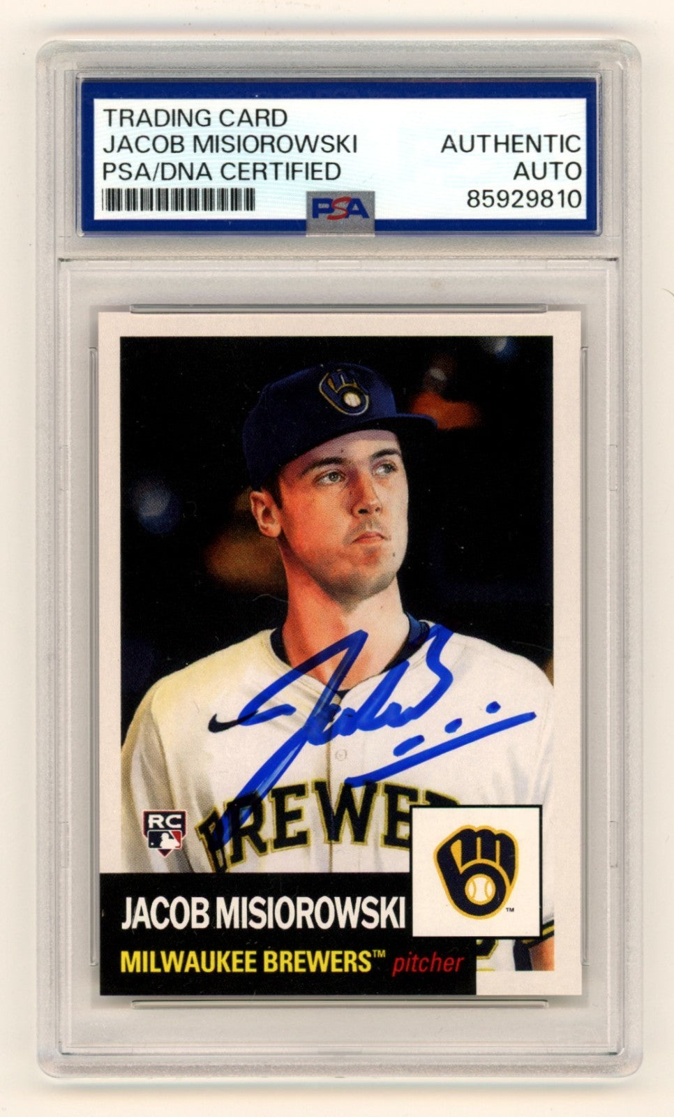 Jacob Misiorowski 2026 Topps Living 916 Signed Auto Rookie RC PSA Authentic Auto-Powers Sports Memorabilia