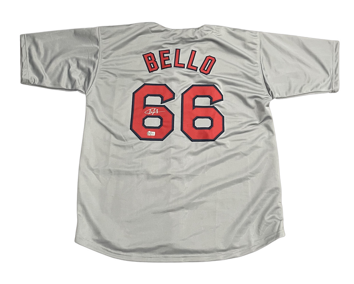 Brayan Bello Signed Boston Red Sox Custom Jersey Beckett Witness BAS COA-Powers Sports Memorabilia