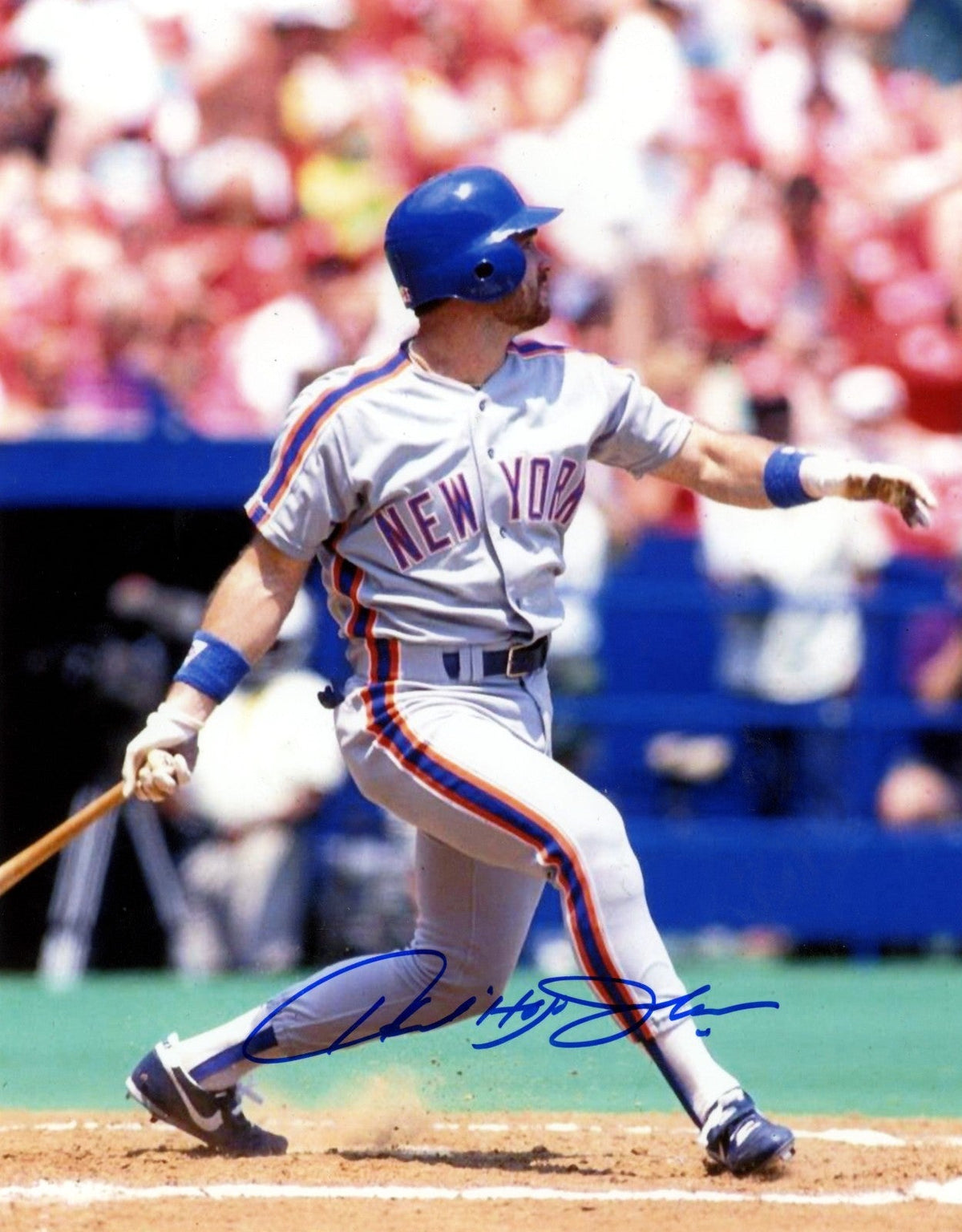 Howard Johnson Signed New York Mets 8x10 Photo LSCM Authenticated #1-Powers Sports Memorabilia