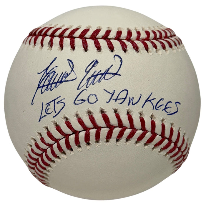 Domingo German Signed ROMLB Baseball w/ Lets Go Yankees JSA Authenticated-Powers Sports Memorabilia