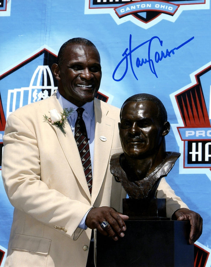 Harry Carson Signed New York Giants HOF 8x10 Photo LSCM Authenticated #1-Powers Sports Memorabilia