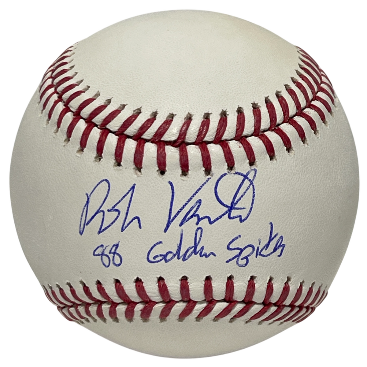 Robin Ventura Signed ROMLB Baseball w/ 88 Golden Spikes Beckett Witness Authenticated-Powers Sports Memorabilia