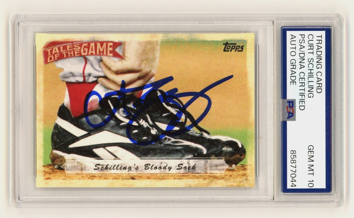 Curt Schilling 2010 Topps #TOG-21 Tales of the Game Signed Auto PSA 10 Auto-Powers Sports Memorabilia