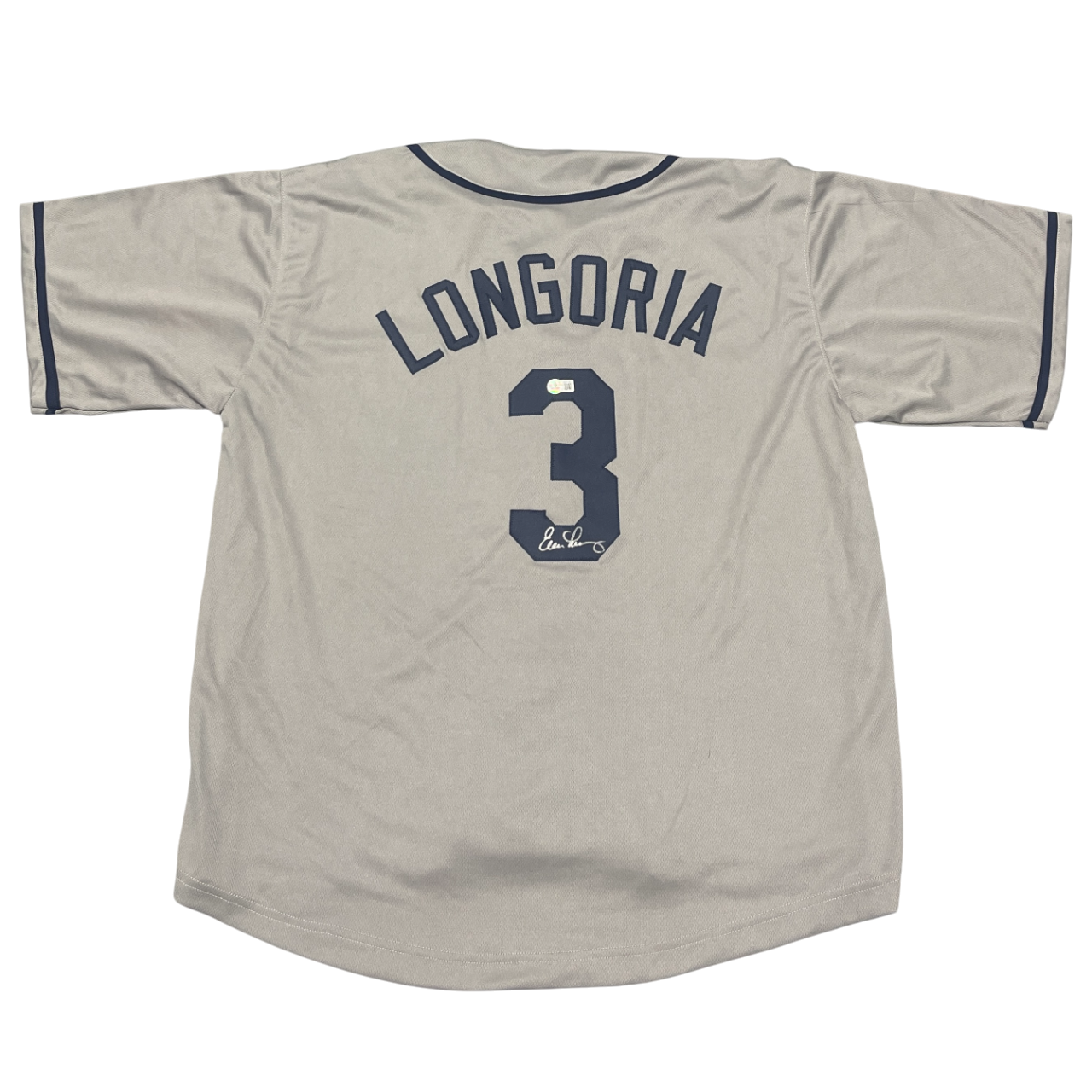 Evan Longoria Signed Tampa Bay Rays Custom Jersey Beckett Authenticated-Powers Sports Memorabilia