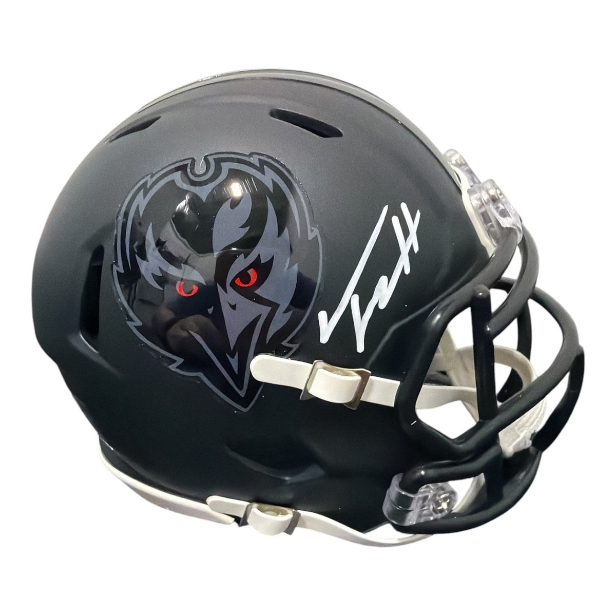 Trey Hendrickson Signed Baltimore Ravens ALT #2 Mini Helmet JSA Witness COA-Powers Sports Memorabilia
