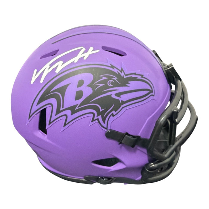 Trey Hendrickson Signed Baltimore Ravens Rave Mini Helmet JSA Witness Authenticated-Powers Sports Memorabilia