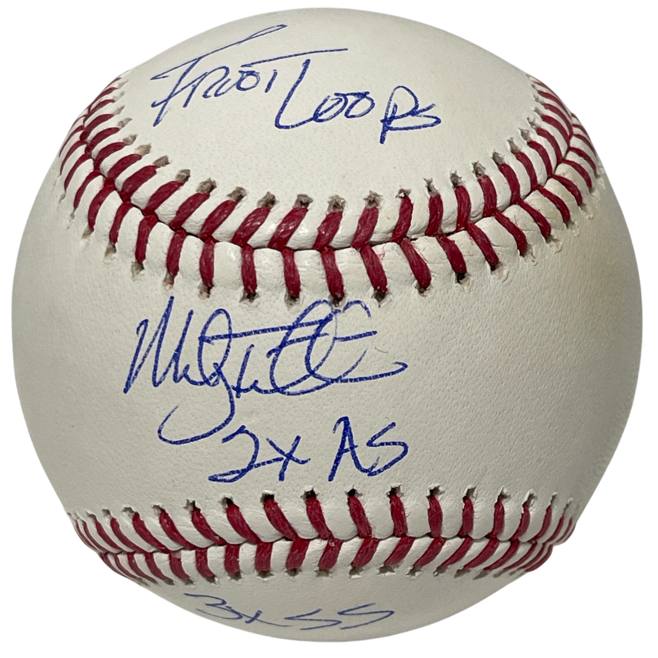 Mickey Tettleton Signed ROMLB Baseball w/ 3 Insc Beckett Witness Authenticated Tigers-Powers Sports Memorabilia