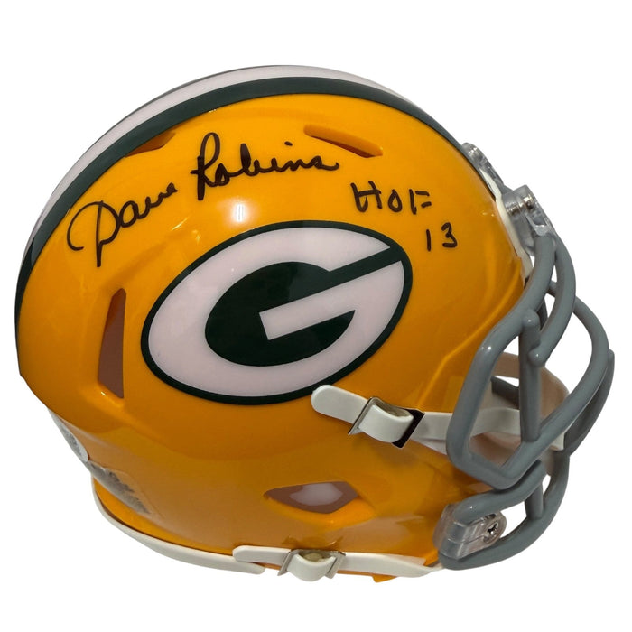 Dave Robinson Signed Green Bay Packers TB Mini Helmet w/ HOF 13 JSA Witness Authenticated-Powers Sports Memorabilia